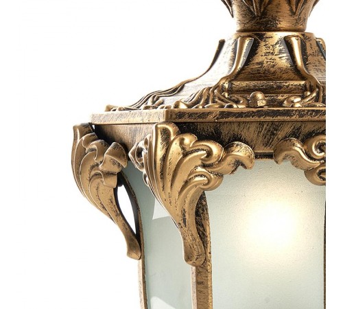 Светильник садово-парковый PL4045 60W 230V E27 200*175*370мм черное золото (на столб) 60мм  11425  FERON