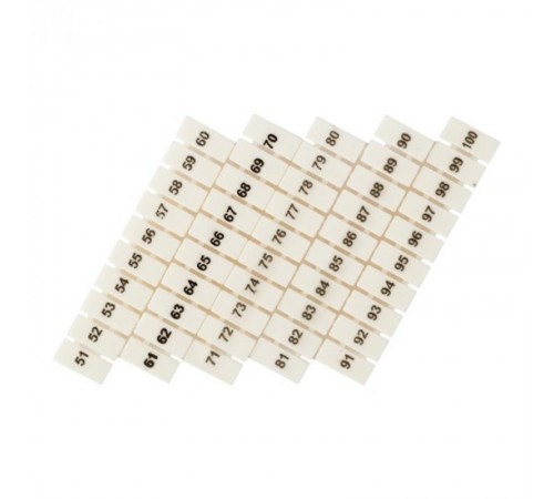 Маркеры для JXB-ST 1,5 с нумерацией 50-100 (100 шт.) EKF PROxima  zb-st-1.5-50-100  EKF