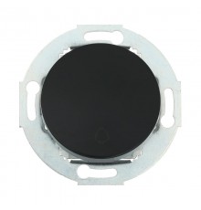 Выключатель-кнопка одноклавишный (схема 1T) 10А, 250В (черный) Vintage  880508-1  Ecoplast