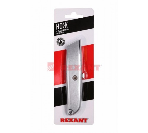 Нож с трапециевидным выдвижным лезвием  12-4907  REXANT