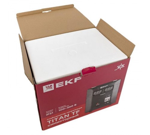 Стабилизатор напряжения электронный напольного исполнения TITAN -ТF-3000  stab-TF-3000 EKF