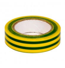 Лента изоляционная ПВХ 19x0,15 20м в рулоне желто-зелёная  PVC192015YGN  DKC