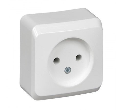 Этюд Бук О/У Розетка без заземления без шторок  PA16-001T  SE