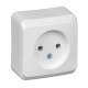 Этюд Бук О/У Розетка без заземления без шторок  PA16-001T  SE