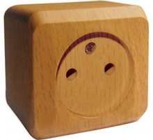 Этюд Бук О/У Розетка без заземления без шторок  PA16-001T  SE