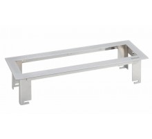 Simon Connect Рамка для установки офиблока Лайн на 4 механизма, К45, сталь  KSF134-8  Simon