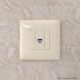 Компьютерная розетка RJ-45 без шторки в стену, кат.6А одинарная, "Avanti", "Ванильная дымка"  4405673  DKC