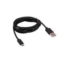 Кабель micro USB (male) штекер - USB-A (male) штекер, длина 1,8 метра, черный (PE пакет)  18-1164-2  REXANT