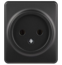 Розетка Эксперт 11-2201-05 2P IP20 16A-250В ОУ Антрацит  Б0062992  ЭРА