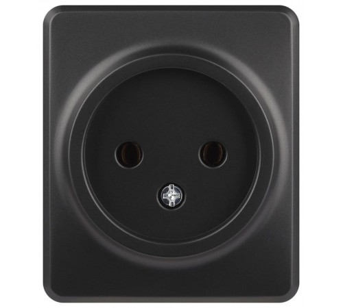 Розетка Эксперт 11-2201-05 2P IP20 16A-250В ОУ Антрацит  Б0062992  ЭРА