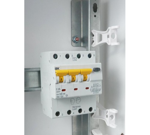 Выключатель автоматический дифференциального тока АВДТ 34 3п+N 25А C 300мА тип A  MAD22-6-025-C-300  IEK