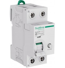 Systeme9 Выключатель дифференциального тока (ВДТ) 40A 2P 100мА Тип-AC 230В  S9R13240  SE