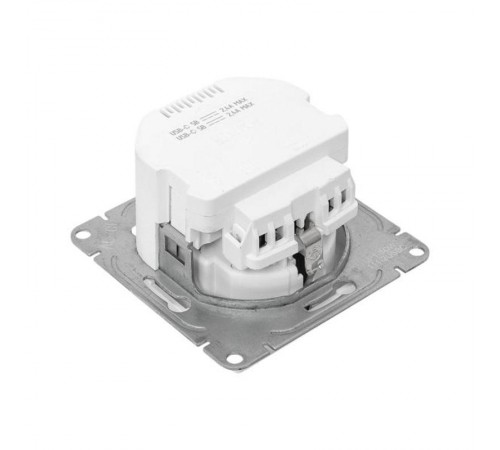 Механизм розетки с USB-C - 2шт, 16А, с заземлением, со шторками, белый Эпика EKF  UP1-SOW-111-2USBC  EKF