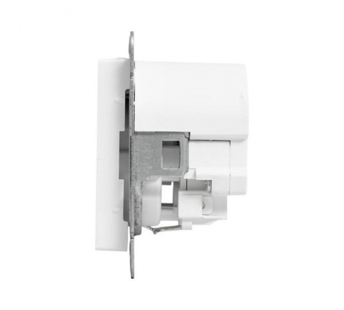 Механизм розетки с USB-C - 2шт, 16А, с заземлением, со шторками, белый Эпика EKF  UP1-SOW-111-2USBC  EKF