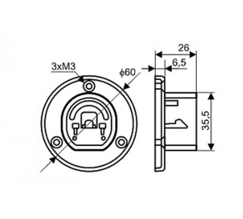 Держатель OVAL-PV  017381  Arlight