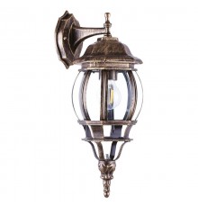 Светильник садово-парковый 8102 100W 230V E27 160*195*420мм черное золото  11245  FERON