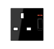 розетка British standart, c выключателем, защита от детей A3171KOSW Jung