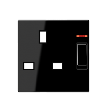 розетка British standart, c выключателем, защита от детей A3171KOSW Jung