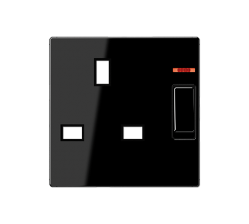 розетка British standart, c выключателем, защита от детей A3171KOSW Jung