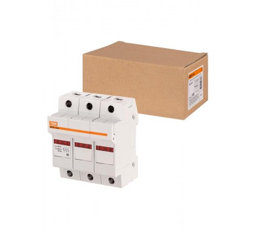 Держатель плавких вставок ДПВ2 14х51 3П  SQ0216-0019  TDM