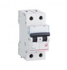 Выключатель автоматический двухполюсный TX3 6000 10А C 6кА  404040  Legrand