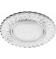 Светильник потолочный встраиваемый под лампу GX53 CD4021 20LED*2835 SMD 4000K, 15W GX53, без лампы, прозрачный, хром  29474  FERON