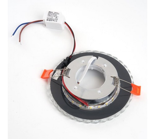 Светильник потолочный встраиваемый под лампу GX53 CD4021 20LED*2835 SMD 4000K, 15W GX53, без лампы, прозрачный, хром  29474  FERON