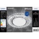 Светильник потолочный встраиваемый под лампу GX53 CD4021 20LED*2835 SMD 4000K, 15W GX53, без лампы, прозрачный, хром  29474  FERON