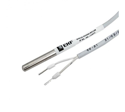 Накладной датчик температуры в гильзе 50 мм  RTD10-OVH50-NTC10K  EKF