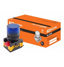 Лампа AL-22TE сигнальная d22мм синий неон/230В цилиндр   SQ0702-0040  TDM