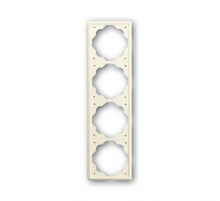 Рамка 4-постовая, серия impuls, цвет слоновая кость  1754-0-4315   2CKA001754A4315  ABB