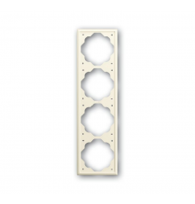 Рамка 4-постовая, серия impuls, цвет слоновая кость  1754-0-4315   2CKA001754A4315  ABB