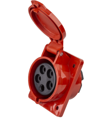 Розетка 14 317 NCA-SR425-32-380 стационарная скрытая 32А 3P+N+PE IP44 14317 Navigator