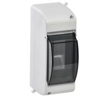 Корпус пластиковый навесной на 2 модуля КМПн 2/2 146х59х83мм IP30 с прозрачной крышкой KREPTA 3  MKP42-N-02-30-20  IEK