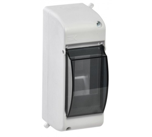 Корпус пластиковый навесной на 2 модуля КМПн 2/2 146х59х83мм IP30 с прозрачной крышкой KREPTA 3  MKP42-N-02-30-20  IEK