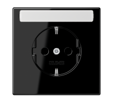 Штепсельная розетка SCHUKO 16A, 250V~ с полем для надписи; чёрная  LS1520NASW  Jung