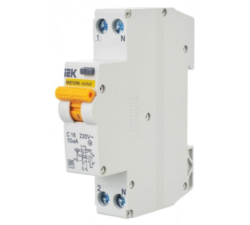 Выключатель автоматический дифференциального тока АВДТ32МL С16 10мА KARAT  MVD12-1-016-C-010  IEK