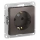 AtlasDesign Мокко Розетка с заземлением со шторками, 16А, механизм  ATN000645  SE