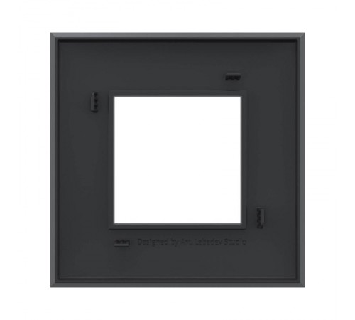 Рамка ARTLEBEDEV, "Avanti", "Черный матовый", 2 модуля  4412902  DKC