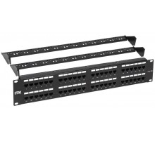 2U патч-панель кат. 5Е UTP 48 портов (Dual) с каб. орг-м  PP48-2UC5EU-D05-1  ITK