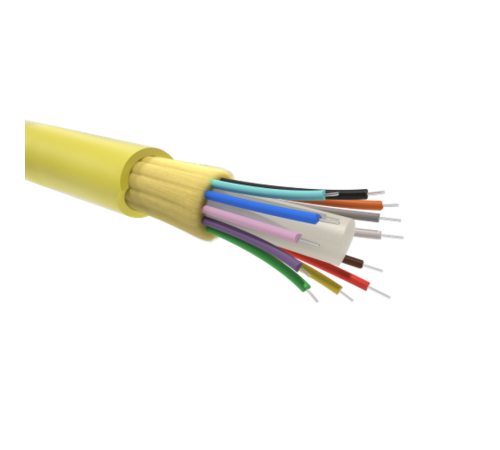 Кабель волоконно-оптический DT OS2,9/125 мкм,8 волокон в плотном буферном покрытии  RNDTIN9S8LSYL  DKC