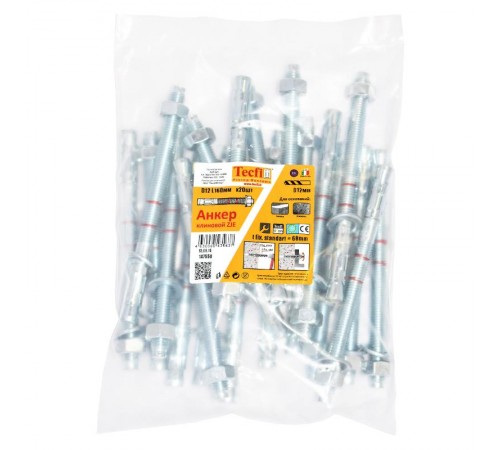 Анкер клиновой ZJE ZN12x160 (20 шт) - пакет  147550  Tecfi