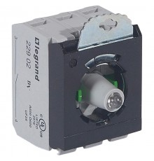 Osmoz Комплектующий блок для кнопок для комплектации с подсветкой под винт 24В~/= 2Н.О. зеленый 3 поста  023008  Legrand