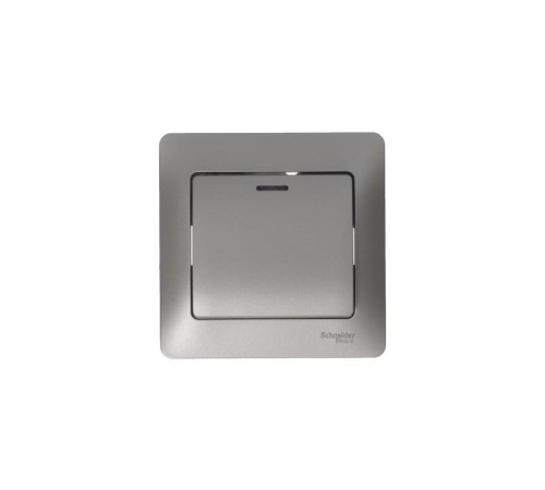 Glossa Платина Переключатель 1-клавишный с подсветкой, сх.6а,10AX  GSL001263  SE