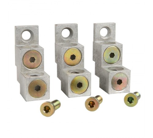 Комплект зажимов для присоединения 2 кабелей OptiMat D100, D160, D250 63-250А-УХЛ3-3 шт  318010  КЭАЗ