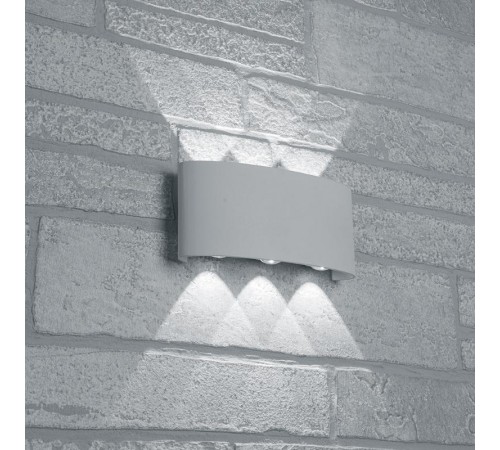 Светильник уличный светодиодный, 6*1W, 450Lm, 3000K, белый DH101  48099  FERON