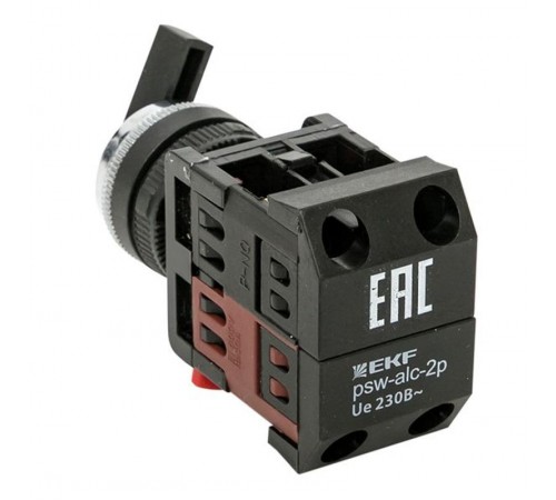 Переключатель  АLС-22 2P черный NO+NC EKF EKF PROxima  psw-alc-2p  EKF