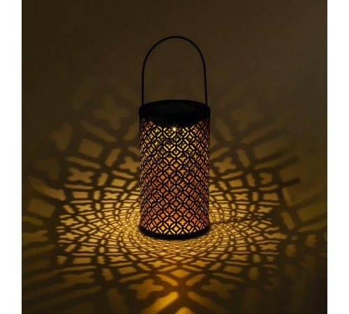 Светильник уличный ERASF22-44 на солнечных батареях садовый Орнамент 19 см  Б0053446  ЭРА
