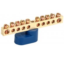 Шина N ноль на одном угловом изоляторе ШНИ-6х9-10-У1-С  YNN10-69-10C1-K07  IEK