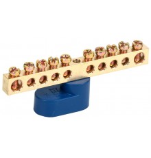 Шина N ноль на одном угловом изоляторе ШНИ-6х9-10-У1-С  YNN10-69-10C1-K07  IEK